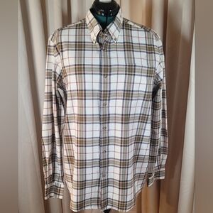 0841. Eddie Bauer ~ Men's ~ Plaid Button-Down Shirt ~ Large